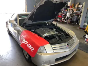 Vehicle repair in progress