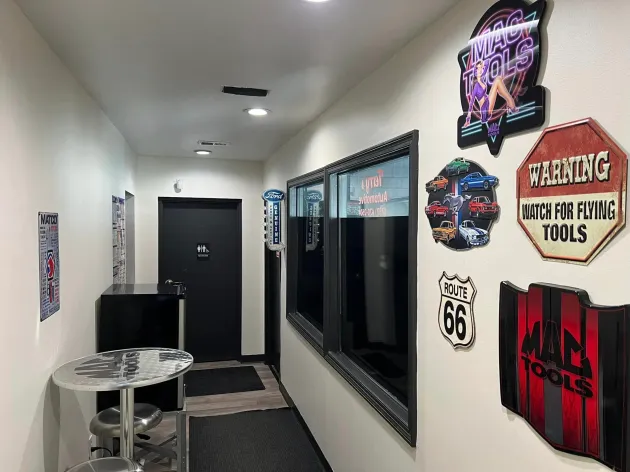 Shop hallway interior