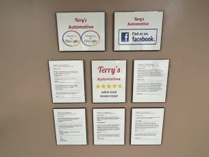 Customer reviews display